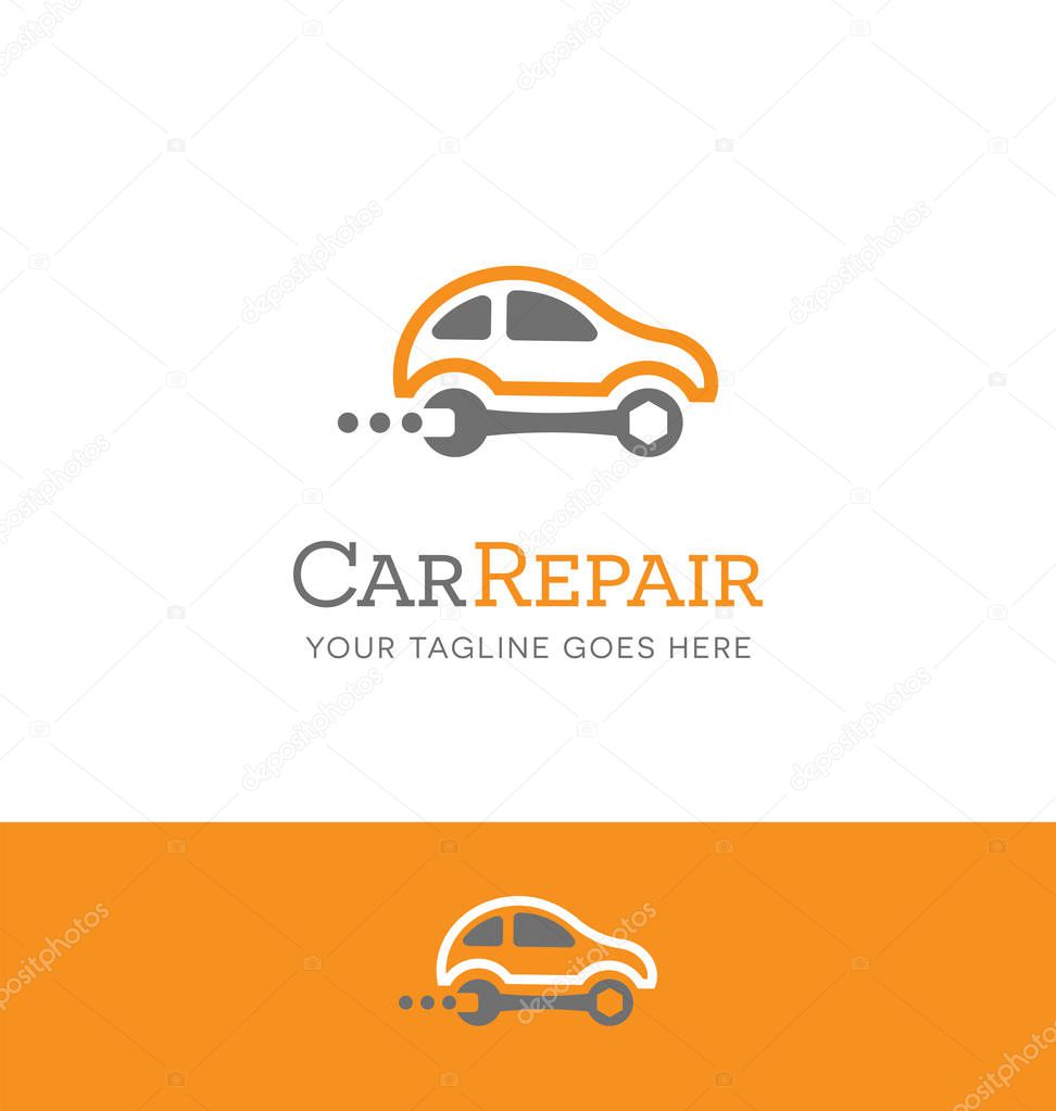 Car repair logo. Simple icon for use with your business. Vector illustration.