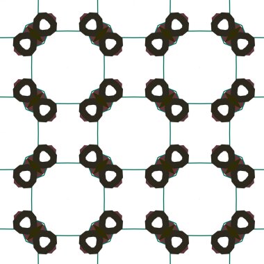 Kusursuz Vektör Deseni. Geometrik Süsleme Biçiminde Arkaplan DokusuName.