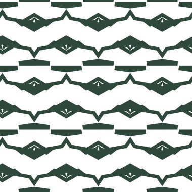 Dikişsiz geometrik süs vektör deseni. Soyut arka plan