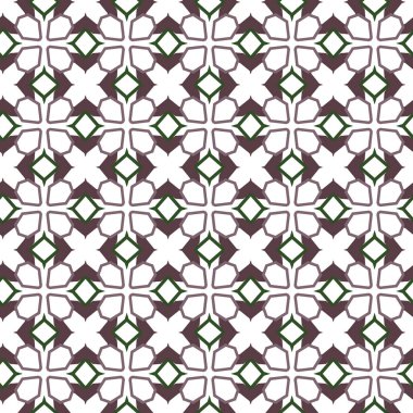 Geometrik süslemeli vektör deseni. Kusursuz tasarım dokusu.