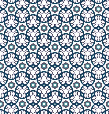 geometrik süsleme biçiminde kusursuz vektör deseni