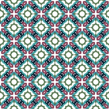 Dikişsiz geometrik süs vektör deseni. Soyut arka plan