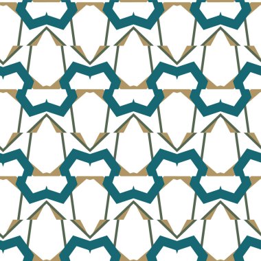 geometrik süsleme biçiminde kusursuz vektör deseni