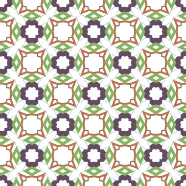 Dikişsiz geometrik süs vektör deseni. Soyut arka plan