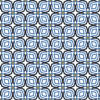geometrik süsleme biçiminde kusursuz vektör deseni
