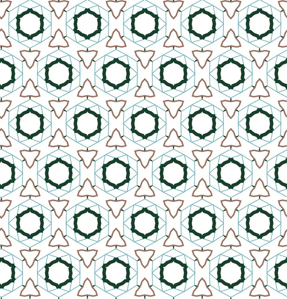 Hladký vektorový vzor v geometrickém ornamentálním stylu — Stockový vektor