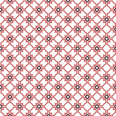 geometrik süsleme biçiminde kusursuz vektör deseni