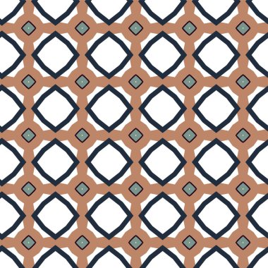 Geometrik süslemeli vektör deseni. Kusursuz tasarım dokusu.