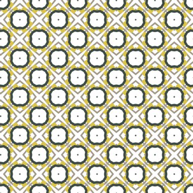 Dikişsiz geometrik süs vektör deseni. Soyut arka plan