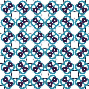 geometrik süsleme biçiminde kusursuz vektör deseni