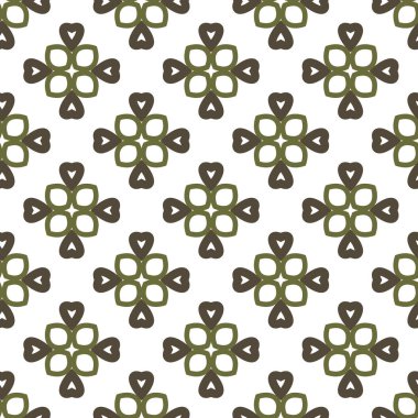 geometrik süsleme biçiminde kusursuz vektör deseni