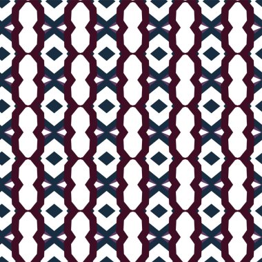 geometrik süsleme biçiminde kusursuz vektör deseni