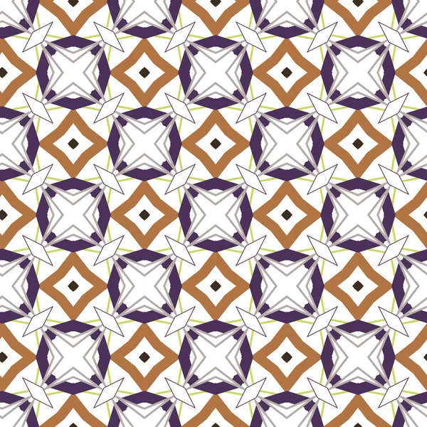 Geometric ornamental vector pattern. Seamless design texture. — Stock Vector