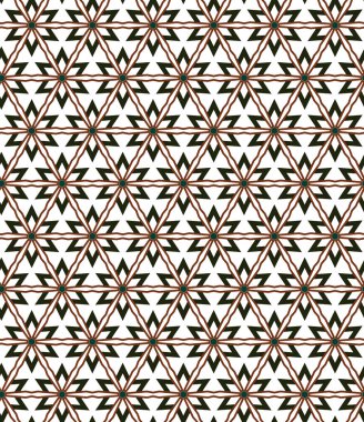 geometrik süsleme biçiminde kusursuz vektör deseni