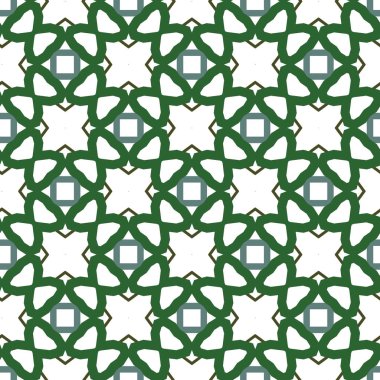 Geometrik süslemeli vektör deseni. Kusursuz tasarım dokusu.