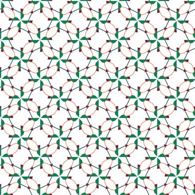 Geometrik süslemeli vektör deseni. Kusursuz tasarım dokusu.