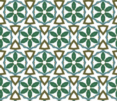 Dikişsiz geometrik süs vektör deseni. Soyut arka plan