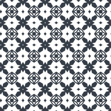 geometrik süsleme biçiminde kusursuz vektör deseni