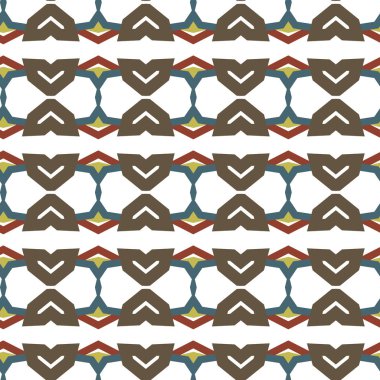 geometrik süsleme biçiminde kusursuz vektör deseni