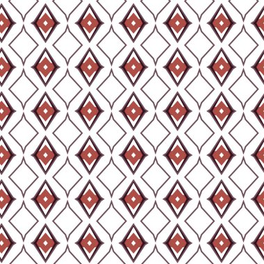 geometrik süsleme biçiminde kusursuz vektör deseni