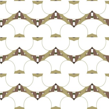 geometrik süsleme biçiminde kusursuz vektör deseni