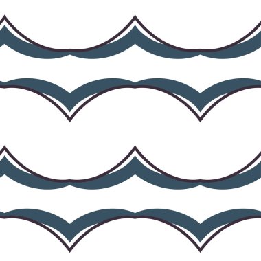 geometrik süsleme biçiminde kusursuz vektör deseni