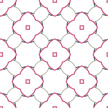 Kusursuz Vektör Deseni. Geometrik Süsleme Biçiminde Arkaplan DokusuName.