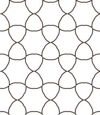 geometrik süsleme biçiminde kusursuz vektör deseni