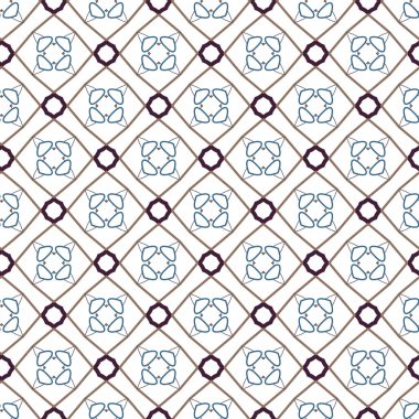 geometrik süsleme biçiminde kusursuz vektör deseni