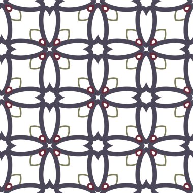 Dikişsiz geometrik süs vektör deseni. Soyut arka plan