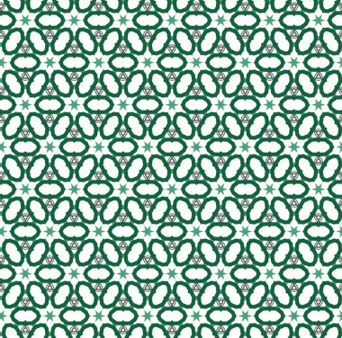 geometrik süsleme biçiminde kusursuz vektör deseni