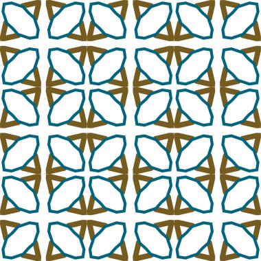 Geometrik süslemeli vektör deseni. Kusursuz tasarım dokusu.