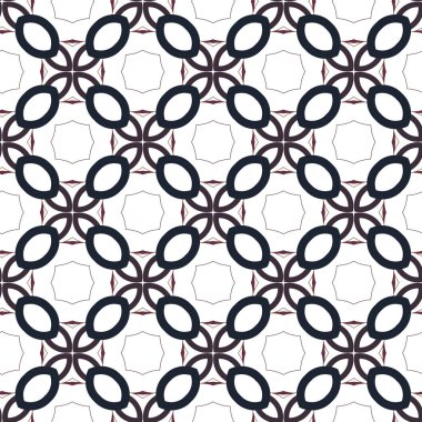 Kusursuz Vektör Deseni. Geometrik Süsleme Biçiminde Arkaplan DokusuName.