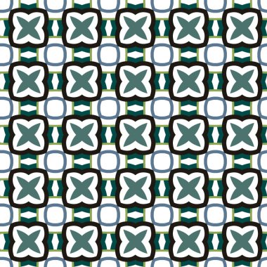 Geometrik süslemeli vektör deseni. Kusursuz tasarım dokusu.