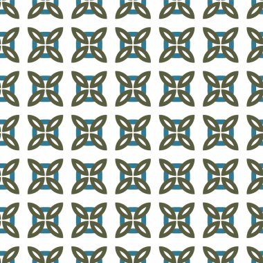 geometrik süsleme biçiminde kusursuz vektör deseni