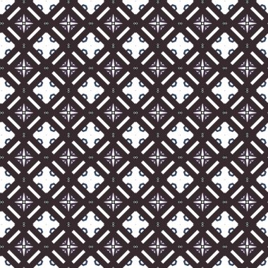 Geometrik süslemeli vektör deseni. Kusursuz tasarım dokusu.