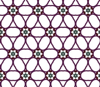 Dikişsiz geometrik süs vektör deseni. Soyut arka plan