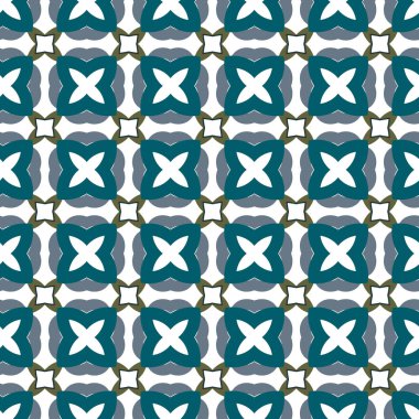 geometrik süsleme biçiminde kusursuz vektör deseni