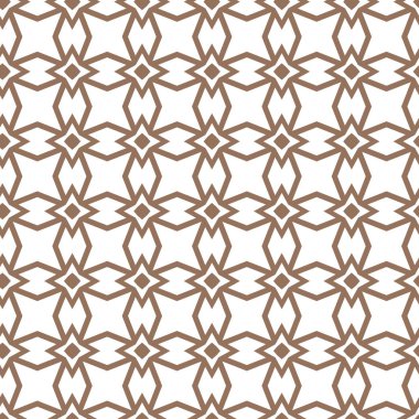 Dikişsiz geometrik süs vektör deseni. Soyut arka plan