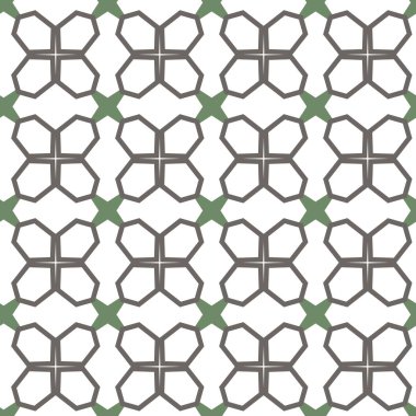 geometrik süsleme biçiminde kusursuz vektör deseni