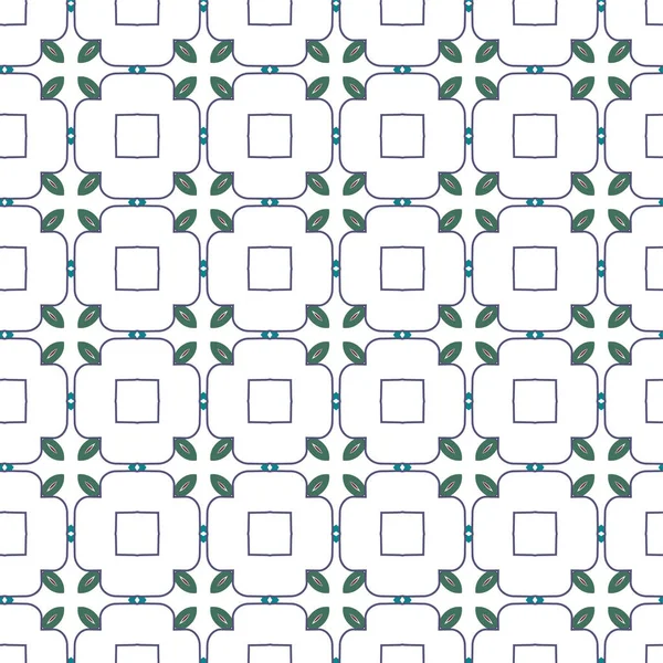 Patrón Vectorial Sin Costuras Estilo Ornamental Geométrico — Archivo Imágenes Vectoriales