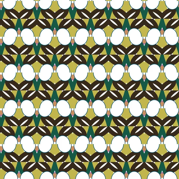 Seamless Vector Pattern Geometric Ornamental Style — Stock Vector