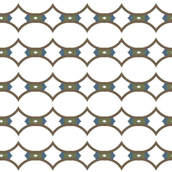 Geometrik Süslemeli Vektör Deseni Kusursuz Tasarım Dokusu — Stok Vektör