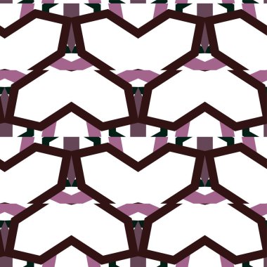 Kusursuz Vektör Deseni. Geometrik Süsleme Biçiminde Arkaplan DokusuName.