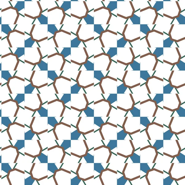 Nahtloses Vektormuster Geometrischen Ornamentalen Stil — Stockvektor