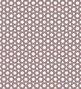 Geometrik süslemeli vektör deseni. Kusursuz tasarım dokusu.