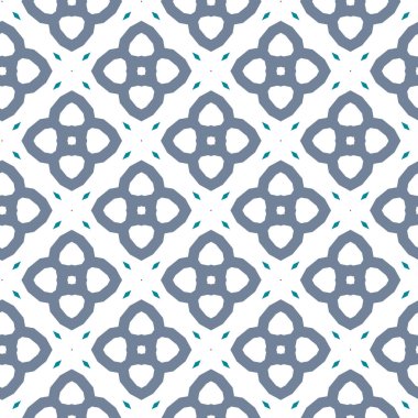 geometrik süsleme biçiminde kusursuz vektör deseni