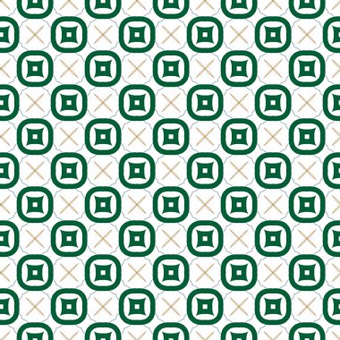 Geometrik süslemeli vektör deseni. Kusursuz tasarım dokusu.