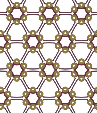 Kusursuz Vektör Deseni. Geometrik Süsleme Biçiminde Arkaplan DokusuName.