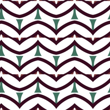 Kusursuz Vektör Deseni. Geometrik Süsleme Biçiminde Arkaplan DokusuName.